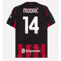 Pánský Fotbalový dres AC Milan Luka Modric #14 2025-26 Domácí Krátký Rukáv